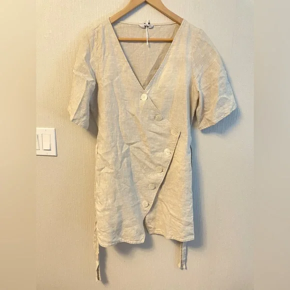 Linen Mini Dress - Picture 4 of 6